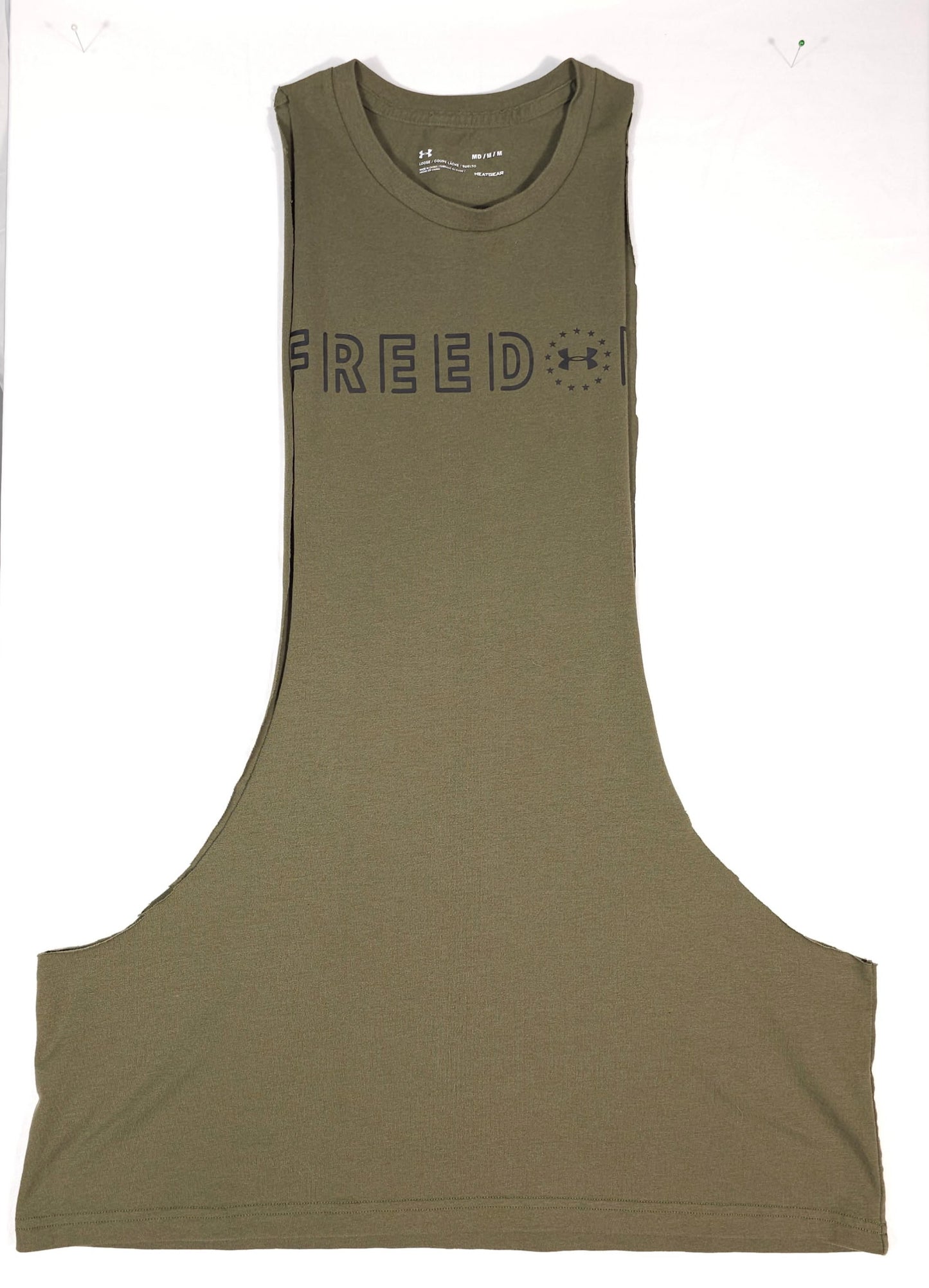 ReRacked Army Green Under Armour Gym Tank